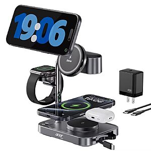 Acer 25W Wireless Fast Charging Station, 6 in 1 magsafe Charger Stand S5 $45.49