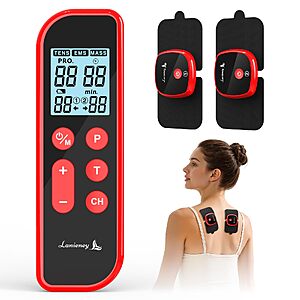 Amazon – TENS Unit Muscle Stimulator, Includes 2 Electrode Pads for Body Pain Relief - $29.99 w/ Code