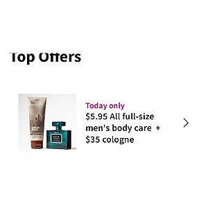 Bath & Body Works Men's Promo sale