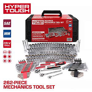 $98, FS, Hyper Tough 262-Piece Mechanics Tool Set, SAE and Metric, Walmart