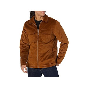 Amazon Essentials Men's Corduroy Work Jacket (Dark Chestnut Brown, Navy) $9.99 + Free Shipping w/ Prime