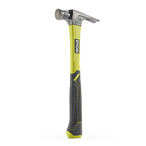 $7.99, FS, Blemished, RYOBI 16 Oz. Fiberglass Hammer, 20oz, $9.99, Direct Tools