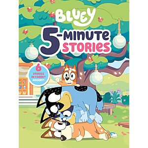 Bluey 5-Minute Stories: 6 Stories in 1 Book Hardcover $6.72