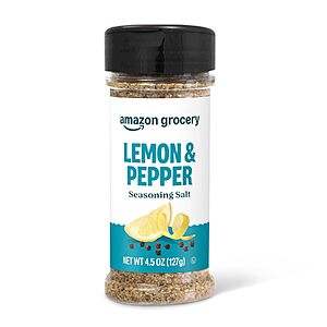 4.5-Oz Amazon Grocery Lemon & Pepper Seasoning Salt $0.96 w/ S&S + Free Shipping w/ Prime or on $35+