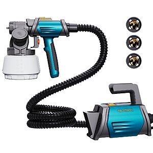 Amazon – Tilswall Shark800 Paint Sprayer HVLP 800W Electric Spray Paint Gun, Blue - $44.99 w/ Code