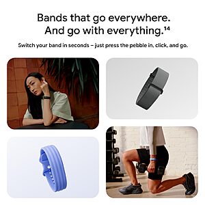 Google Fitbit Air - Screenless Activity Tracker, Obsidian $99.99