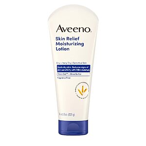 8-Oz Aveeno Skin Relief Fragrance-Free Moisturizing Lotion $4.71 w/ S&S + Free Shipping w/ Prime or on $35+
