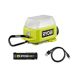 $14.99, FS, Blemished, RYOBI USB Lithium LED Compact Area Light Kit, Direct Tools Outlet