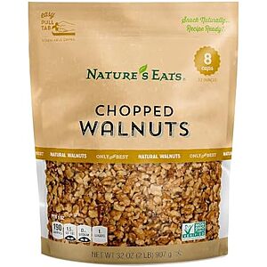 Amazon ~ Nature's Eats Chopped Walnuts 2lb $7.31 ($3.65/lb) w/30% SS coupon