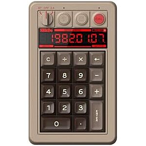 [Prime] $35.99* | 8BitDo Retro 18 Wireless Mechanical Numpad for Windows & Android (C64 Edition) at Amazon