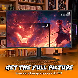 $69.98 FS WALMART FS   AOC G27MC36N 27" Gaming Monitor FHD 180Hz Monitor HDMI & DP Port - BLACK