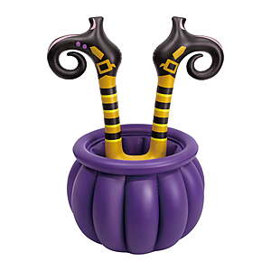 Way To Celebrate 3.5' Halloween Blow-Up Witch's Legs Cauldron Candy Holder $8.23 + Free Shipping w/ Walmart+ or on $35+