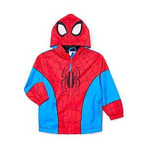 $8.14 Walmart Sizes 2T and 3T only Toddler Spiderman Windbreaker w hood.
