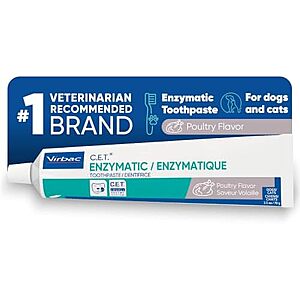 [SnS, AC] $6.76* | 2.5oz. Virbac C.E.T. Enzymatic Pet Dental Care Toothpaste (various flavor) at Amazon