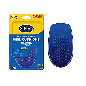 Dr. Scholl's Massaging Gel Advanced Heel Cushions: Women's Sizes 6-10 $4.02, Men's Sizes 8-14 $4.77 w/ S&S + Free Shipping w/ Prime or on $35+