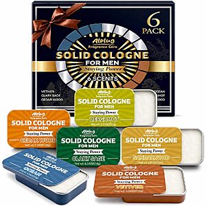6-Pack ALPLUG Men's Solid Cologne Gift Set $4.94 + Free Shipping w/ Prime or on $35+