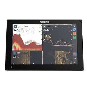 Simrad 000-15222-001, NSX 3012, Chartplotter and Fishfinder (No Transducer) with C-MAP Discover X Charts, 12 Inch, Black $2062.49