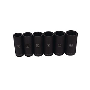 Kobalt 6 -Piece Standard (SAE) 6-point Impact Socket Set | 53589 $5.52