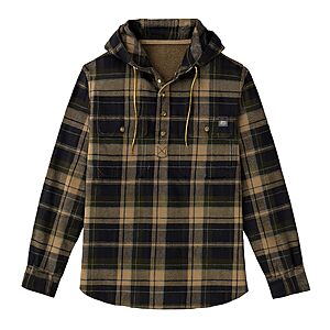 Field & Stream Men's Raghorn Flannel Hoodie, Mallard Plaid, Large