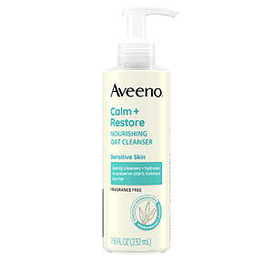 $8.97: $5 Walmart Cash + Aveeno Calm + Restore Nourishing Oat Face Cleanser, 7.8 Fl oz
