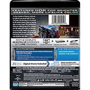 The Purge: Anarchy (4K Ultra HD + Blu-ray + Digital Copy)  $12.99 Walmart.com