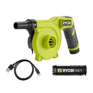 $22.99, FS, Blemished RYOBI USB Lithium High Volume Inflator Kit, Direct Tools Outlet