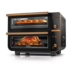 $299.99 AMAZON Ninja Double Oven Pro Smart XL, 30.2 Qt, 12-in-1, Onyx or Cyberspace colors