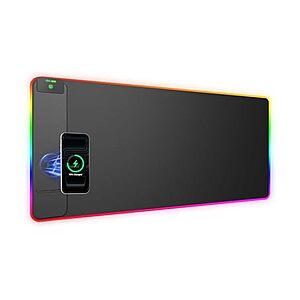 31.5" XXL Wireless Charging Gaming Mouse Pad & Desk Mat w/ 15W Fast Charging & RGB Lighting $26.99 + Free Shipping w/ Prime or $6 Fee per Order
