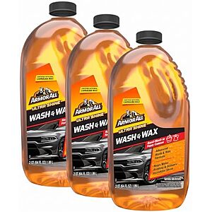 $14.16* | 3-Pk 64-Oz Armor All Ultra Shine Car Wash & Wax at Amazon