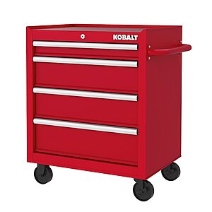 Kobalt 26.7" 4-Drawer Steel Rolling Tool Cabinet (4 Colors) $199 at Lowe's w/ Free Store Pickup