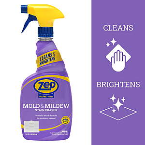 Zep Home Pro Mold and Mildew Stain Eraser and Cleaner, Clean Fresh Scent, 32 fl oz $4.92