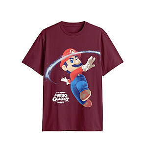 Super Mario Galaxy, Men's & Big Men's Graphic Tee $5.93, Jersey 3X $6.39