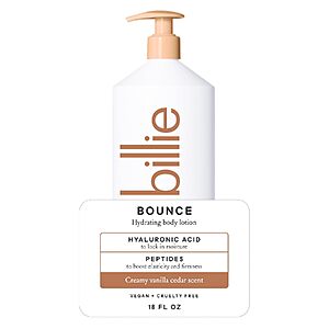 18-Oz Billie Body Lotion (4 Scents) $4.49 w/ S&S + Free Shipping w/ Prime or on $35+