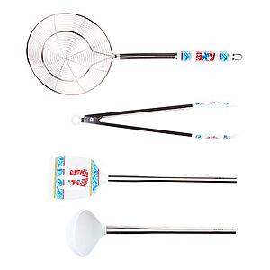 4-Piece Lidia's Kitchen Stainless and Silicone Utensil Set (2 Colors) $10.97 + Free Shipping
