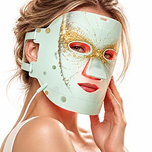 Coco Coralia Red Light Therapy Mask for Face, FDA Cleared 324LEDs, NIR+Red Light for Wrinkles $49.59