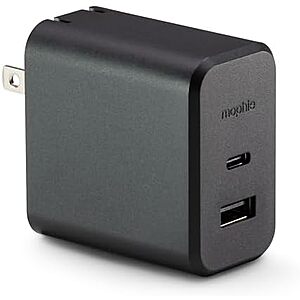 $18.50* | Mophie GaN Up to 60W Dual-Port USB-C Wall Charger (Black) at Amazon