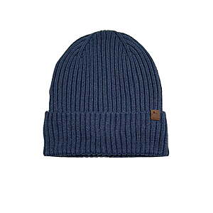 George Men's Ribbed Fleece Lined Knit Beanie, Washed Indigo - $2.70 or Black Soot - $2.79