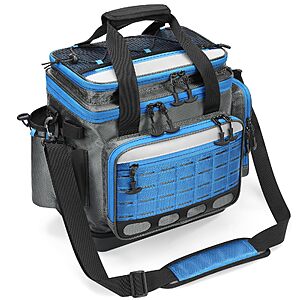 Kexmo Fishing Waterproof Tackle Bag Fits 7x3600 Trays - $30 After coupon