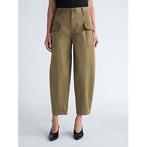 Scoop Women's and Women's Plus Tapered Cargo Trousers, 26'' Inseam, Sizes 0-14 - $14