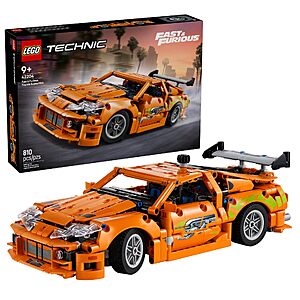 810 Pcs LEGO Technic Fast and Furious Toyota Supra MK4 Building Kit (42204) $35.49 + Free S&H at Amazon