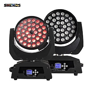2-Pack SHEHDS 36x18W LED Wash Zoom Moving Head Light $317.4 + Free Shipping