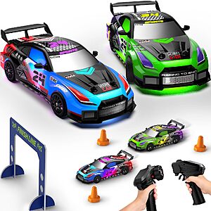 Geyiie Remote Control Cars, 2-Pack RC Drift Cars for Boys Girls Age 8-12 $27.99 + Free Shipping
