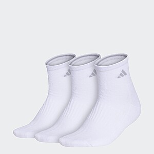 adidas women Cushioned Quarter Socks 3 Pairs (size:M) $6 + Free Shipping
