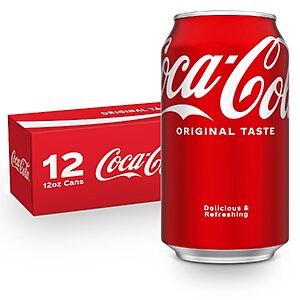12-Pack 12-Oz Coca-Cola Soda Cans $5 w/ S&S & More + Free Shipping w/ Prime or on $35+