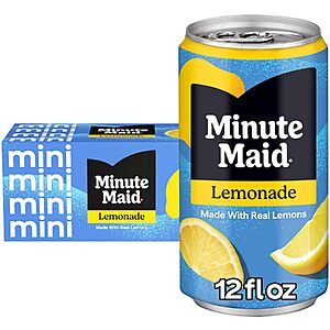 10-Pack 7.5-Oz Minute Maid Lemonade Cans $3.89 w/ S&S + Free Shipping w/ Prime or on $35+