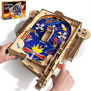 Amazon – GobiDex DIY Wooden Pinball Machine Kit - $17.93 w/ Code