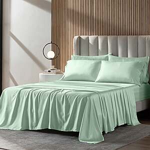 Costco Members: Slumber Chill 6-Piece Queen Cooling Sheet Set (Green) $24.97 + Free Shipping