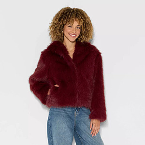 Wild Fable Women's Short Faux Fur Jacket w/ Side Pockets $21 & More + Free Shipping