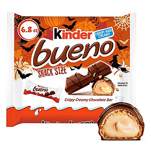 Kinder Bueno Bar, Halloween Candy, Snack Size, 6.8 Oz $4.97