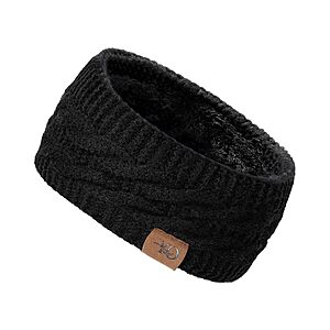 Ymomode Knit Winter Ear Warmer Headband (Black) $4.99 + Free Shipping w/ Prime or on $35+